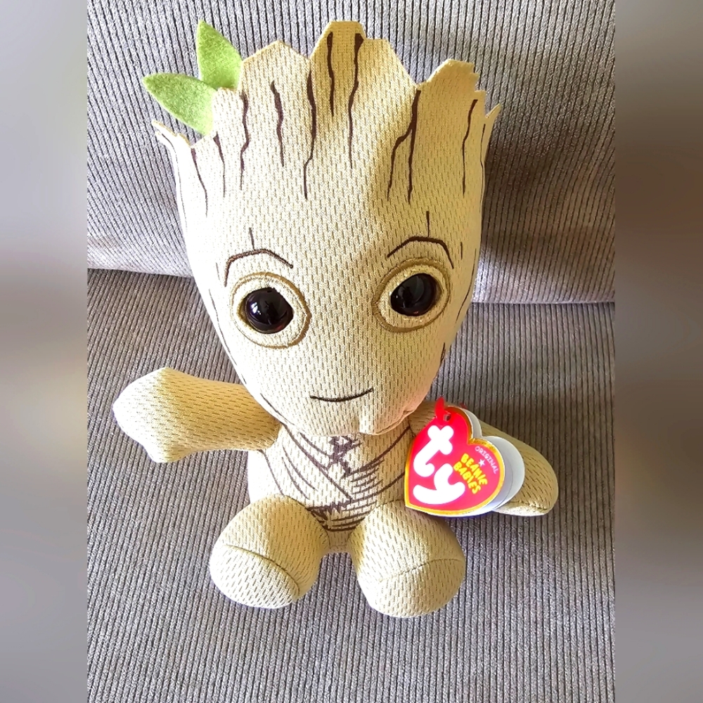Ty Beanie Babies 2021 Marvel Groot 6 inche Plush doll toy guardians of the galax